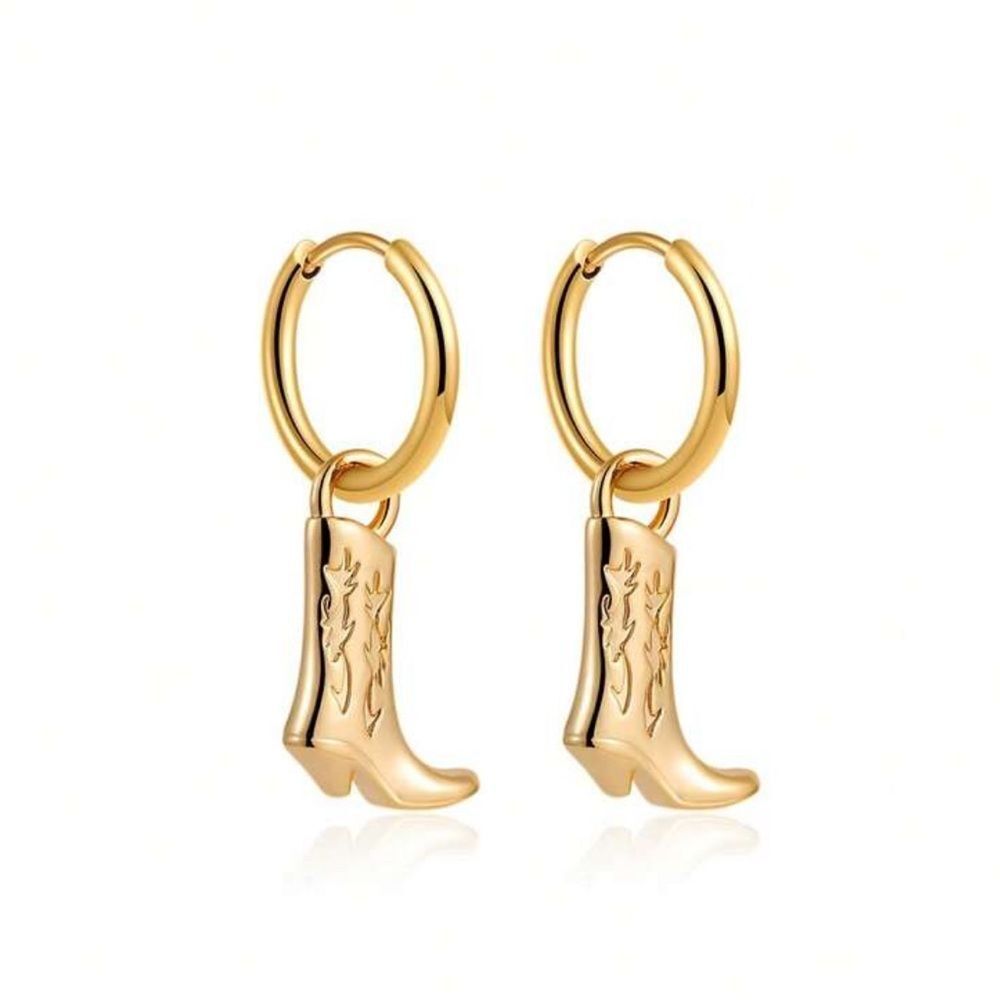 Boot Hoop Earrings Q963